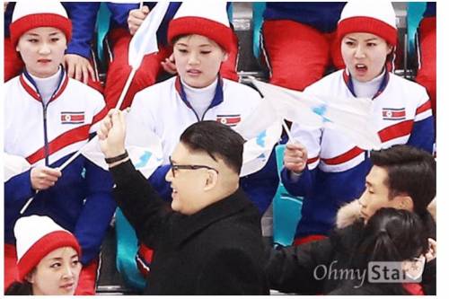 와 북한 여자 응원단 진짜 독하다.jpg