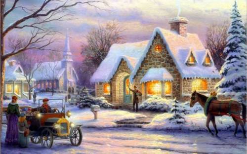[스압] 미국 화가가 그린 20세기 크리스마스 풍경.jpg