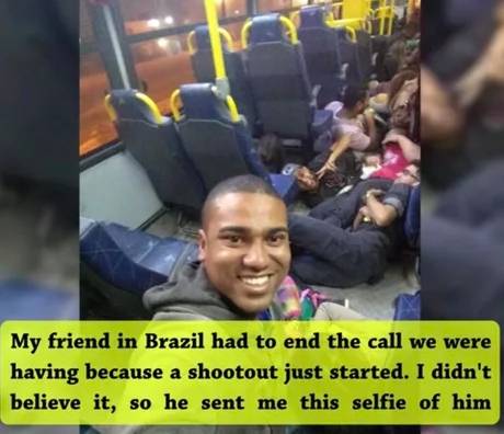 브라질 친구가 보내준 버스 인증샷