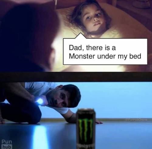 아빠 제 침대 아래 괴물이 있어요