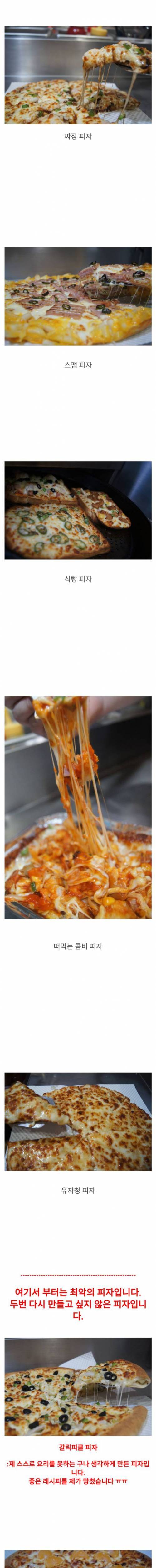 [스압] 특이한 피자 많이 만드는 펨코인