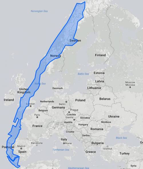 칠레가 얼마나 "긴 영토"를 가졌는지 비교하기.jpg