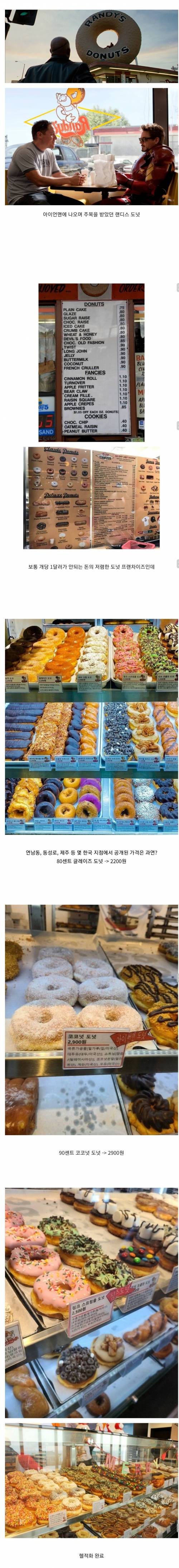 한국에 상륙한 아이언맨 도넛으로 유명한 랜디스 도넛