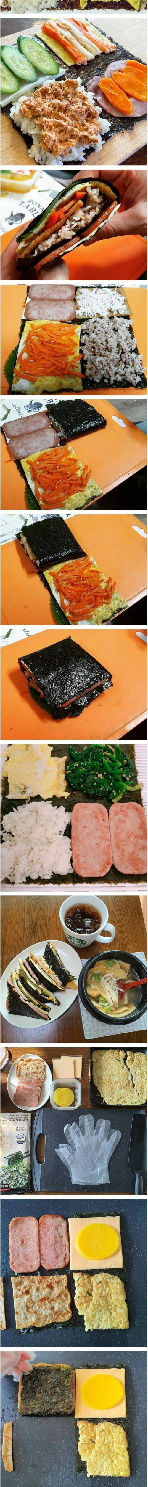 [스압] 요즘 유행이라는 집에서 해먹는 김밥.jpg