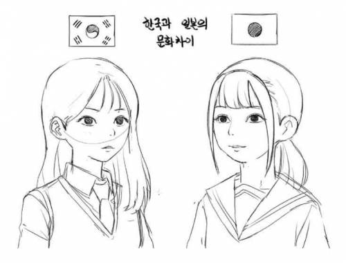한국여학생 VS 일본여학생
