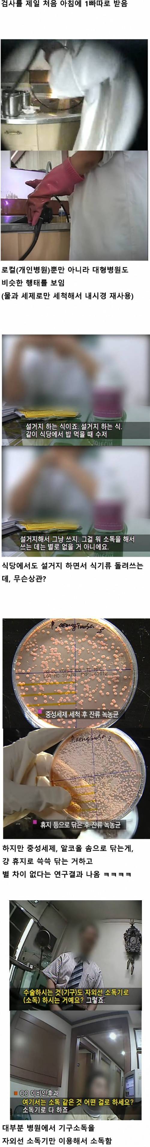2000년대 중반 한국 병원 위생 상태