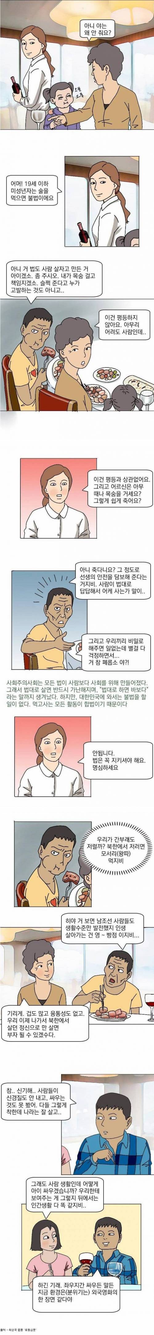 탈북 만화가가 표현한 탈북인.jpg
