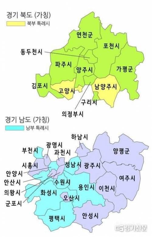 경기도 남부와 북부의 인프라 격차