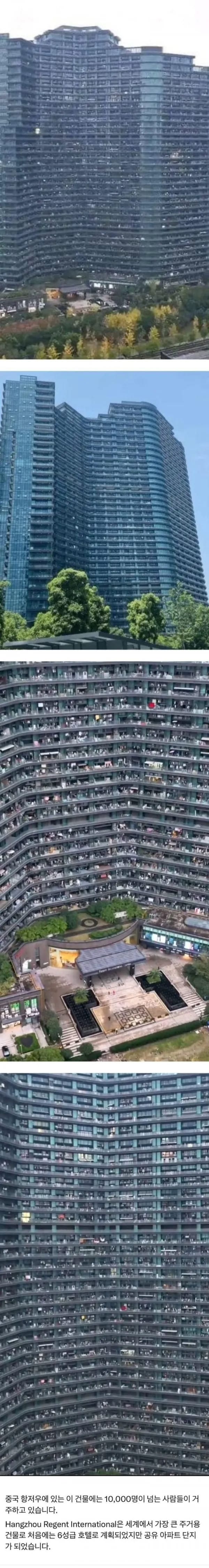 중국 항저우 아파트 크기 레전드 ㅎㄷㄷㄷ