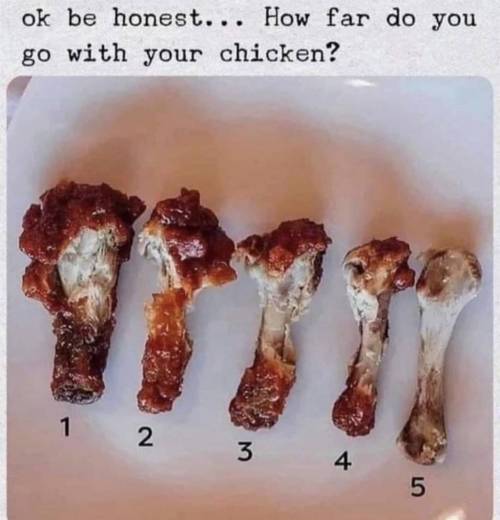 치킨 몇단계까지 드시나요?