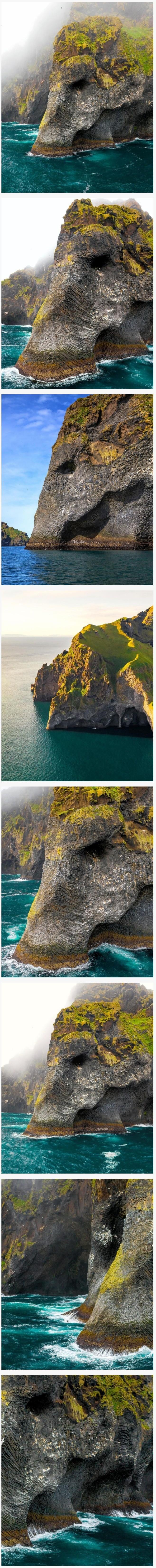 아이슬란드의 코끼리 바위 ㄷㄷ
