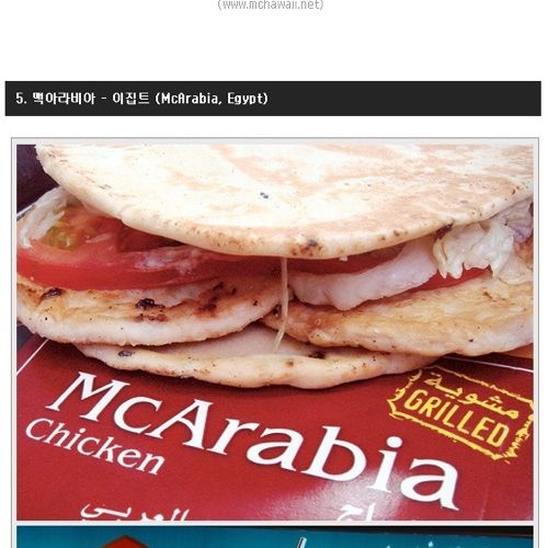 특이한 맥도날드 메뉴
