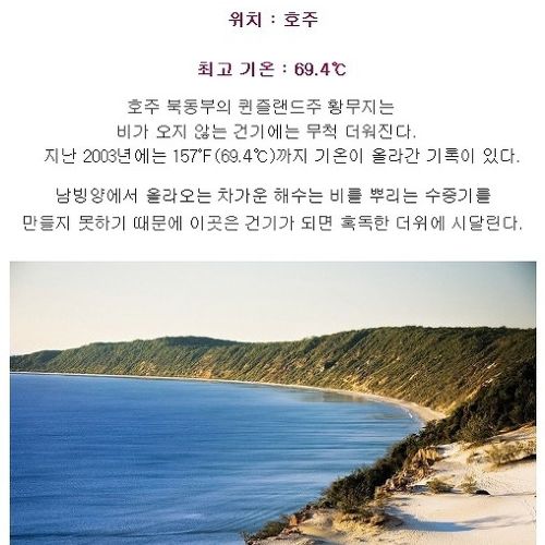 전세계에서 가장더운지역 Top10