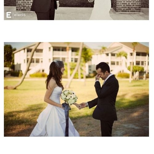 웨딩드레스입은 신부를 처음본 남자표정