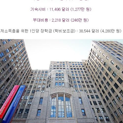 천조국 대학교 등록금  Top10
