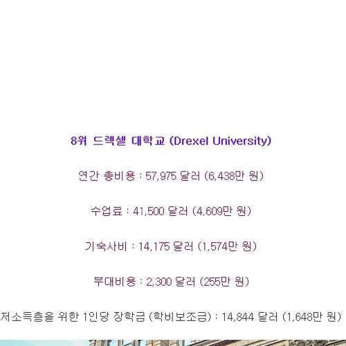 천조국 대학교 등록금  Top10
