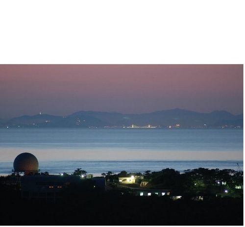 대마도에서 바라본 부산