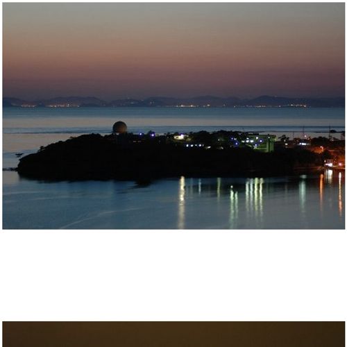 대마도에서 바라본 부산
