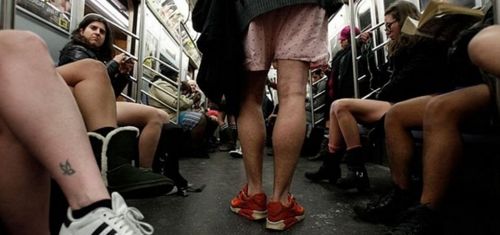 뉴욕의 바지벗고 출근하기이벤트