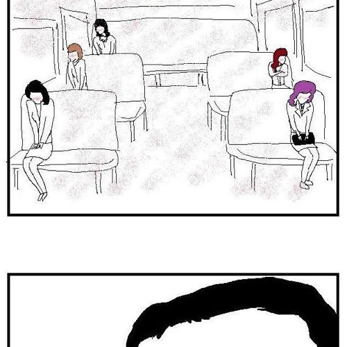버스안 잘생긴남자와 못생긴남자