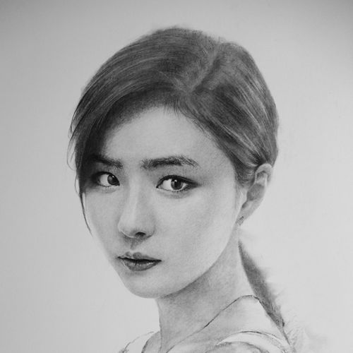 미술학교 교수와 제자의 작품