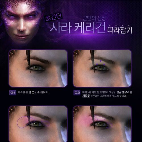 사라 캐리건 화장법.JPG