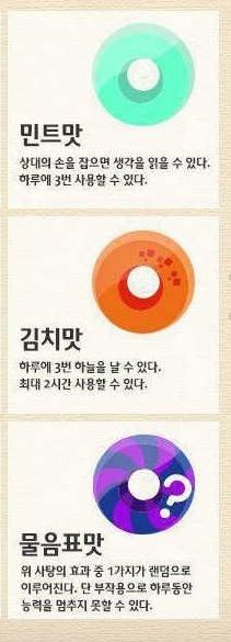 어떤 사탕을 드시겠습니까
