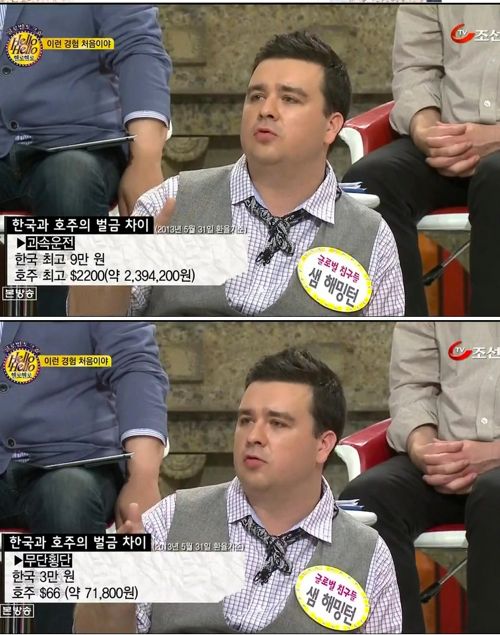 샘 해밍턴이 말하는 호주 교통법