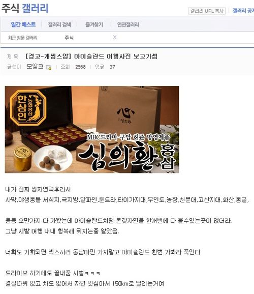 주갤러의 아이슬란드 여행