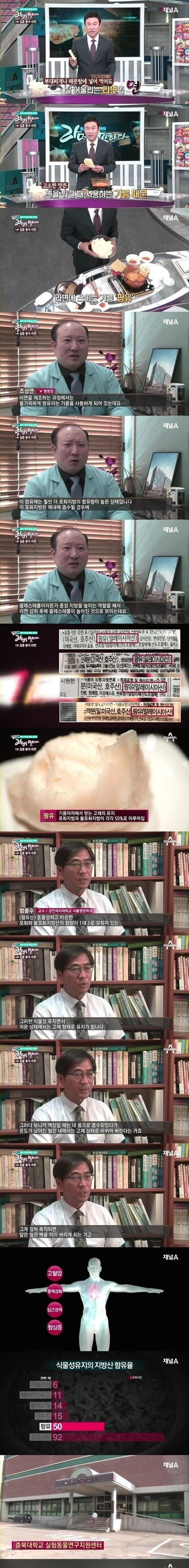 라면을 팜유에 튀기는 이유