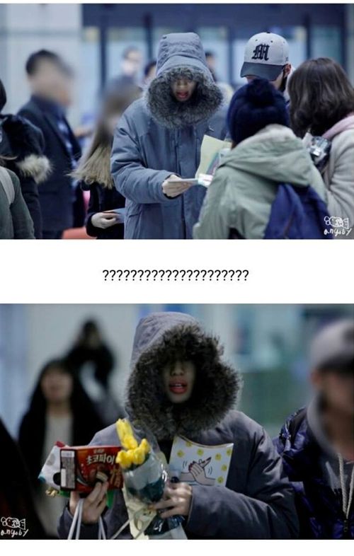 자고일어나면 입술이 붓는다는 아이돌