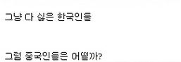 중국인들이 생각하는 한국과 일본