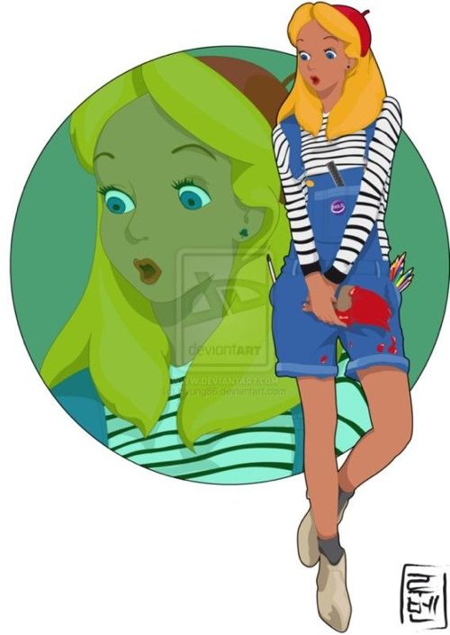 디즈니 캐릭터의 대학생활