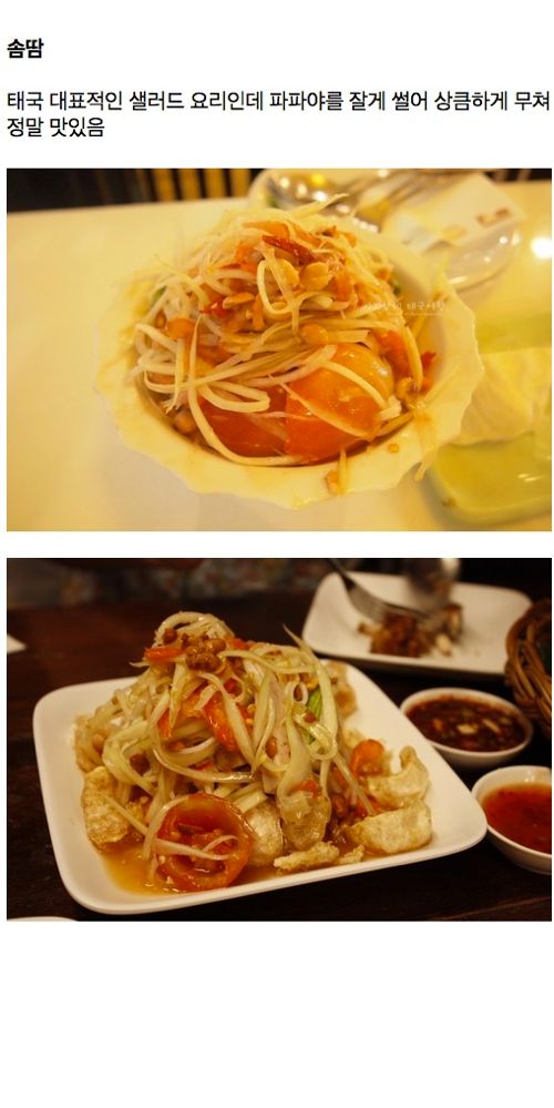 [스압]태국에 가면 꼭 먹어봐야 할 음식들.jpg