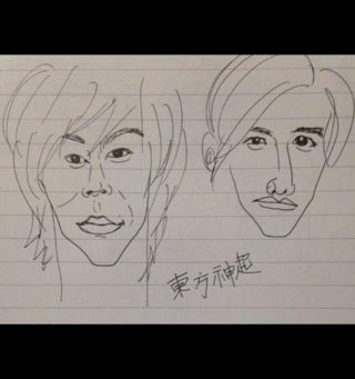 SM가수들 그리기