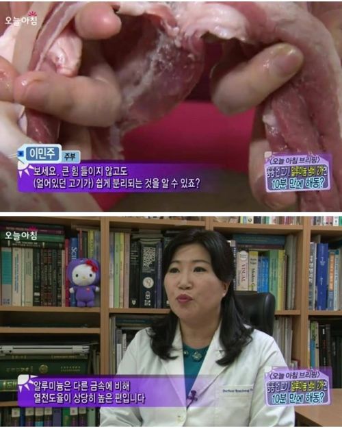 냉동고기 10분만에 해동시킬 수 있는 방법