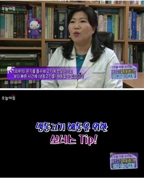 냉동고기 10분만에 해동시킬 수 있는 방법