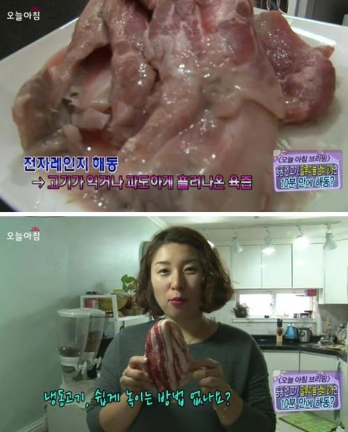냉동고기 10분만에 해동시킬 수 있는 방법