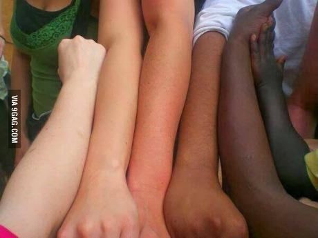 Human rainbow