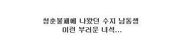 [스압]수지의 남동생으로 살아간다는건