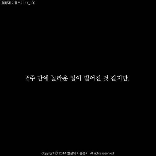 [스압]당신은 지금 성장하지 않는 것이 아니다