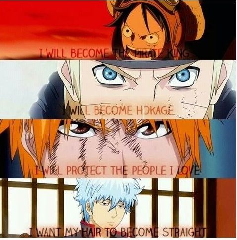 점프만화 주인공들의 목표