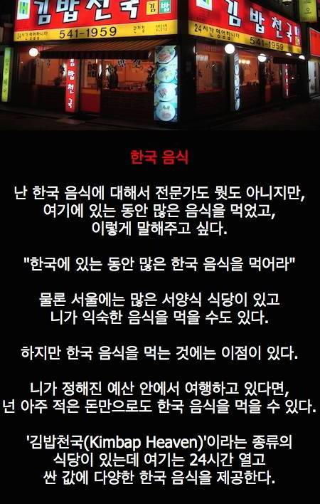 외국인이 쓴 한국 여행 가이드