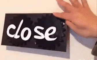 흔한 가게 open 안내판.gif