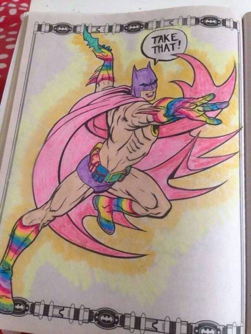 동심으로 바라본 배트맨 색칠놀이