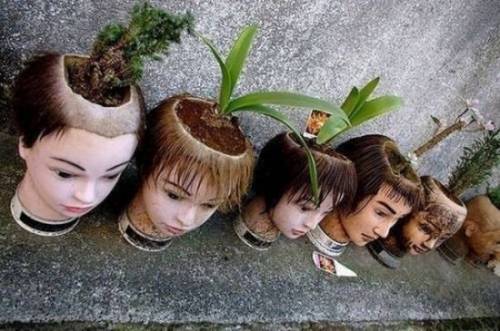 밤에보면 지리는 화분