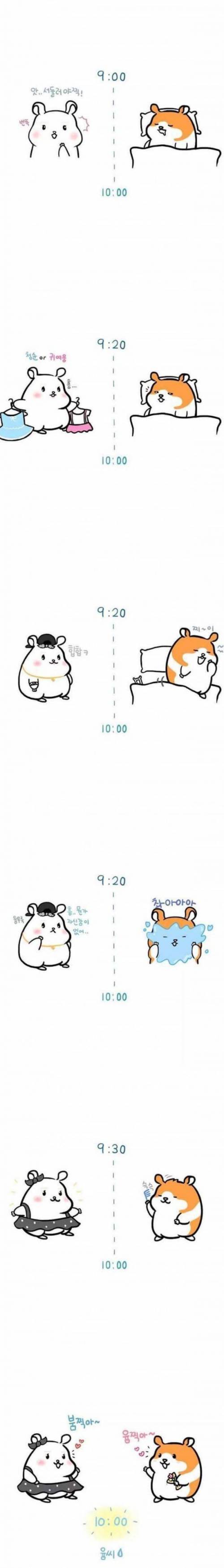 데이트 직전 남녀차이