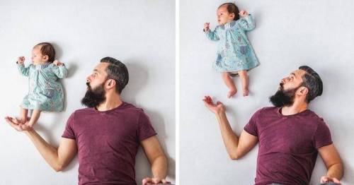 재치있는 아빠가 딸과 놀아주는 방법