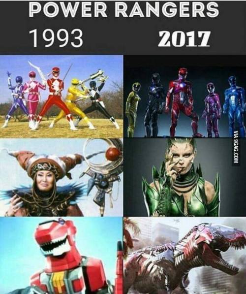 파워레인저 1993 vs 2017년