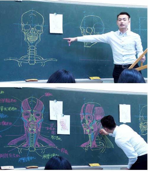 대만의 생물 선생님 칠판 그림.jpg